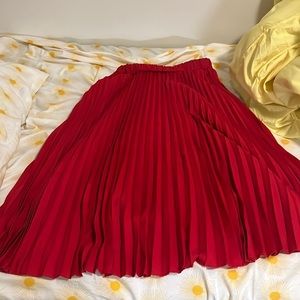 Red skirt